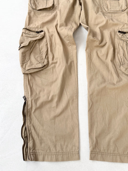 DOLCE&GABBANA 06SS Double Waist Gimmick Cargo Pants Size 50