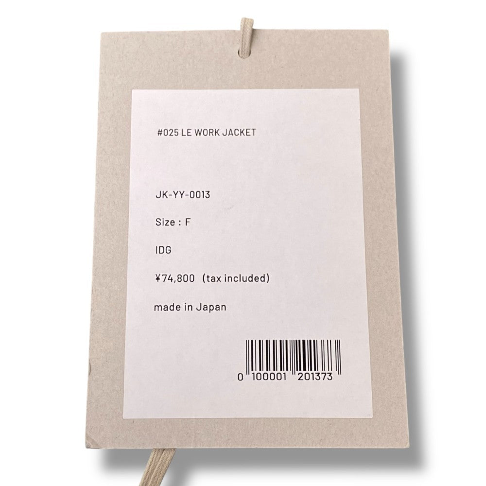 NEW MANUAL #025 LE Work Denim Jacket Indigo Free Size