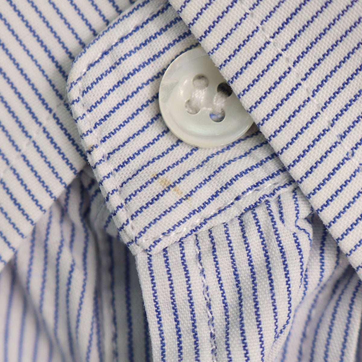 Maison Martin Margiela Long Sleeve Shirt White Navy