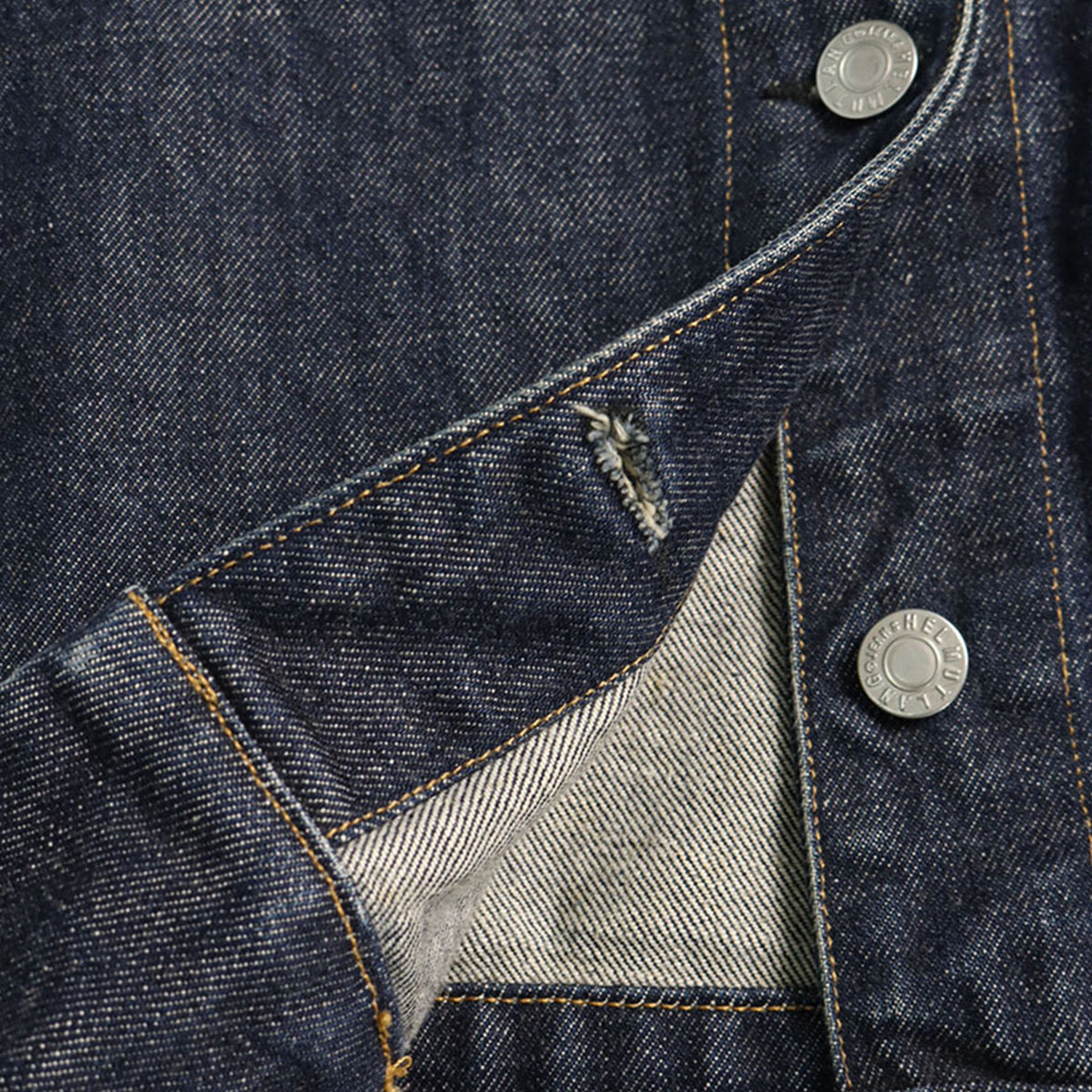 HELMUT LANG 1998 Indigo Denim Jacket Size 42
