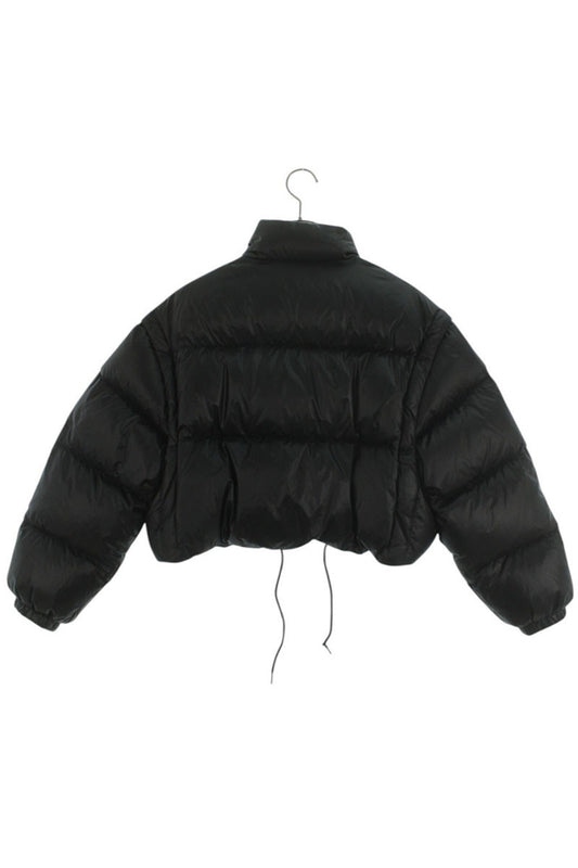 PRADA Triangle Plate Cropped 2WAY Down Jacket Size 38