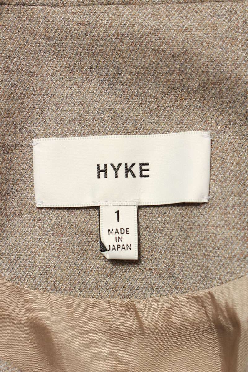 HYKE Wool Blend Trench Cape Coat Gray Size 1