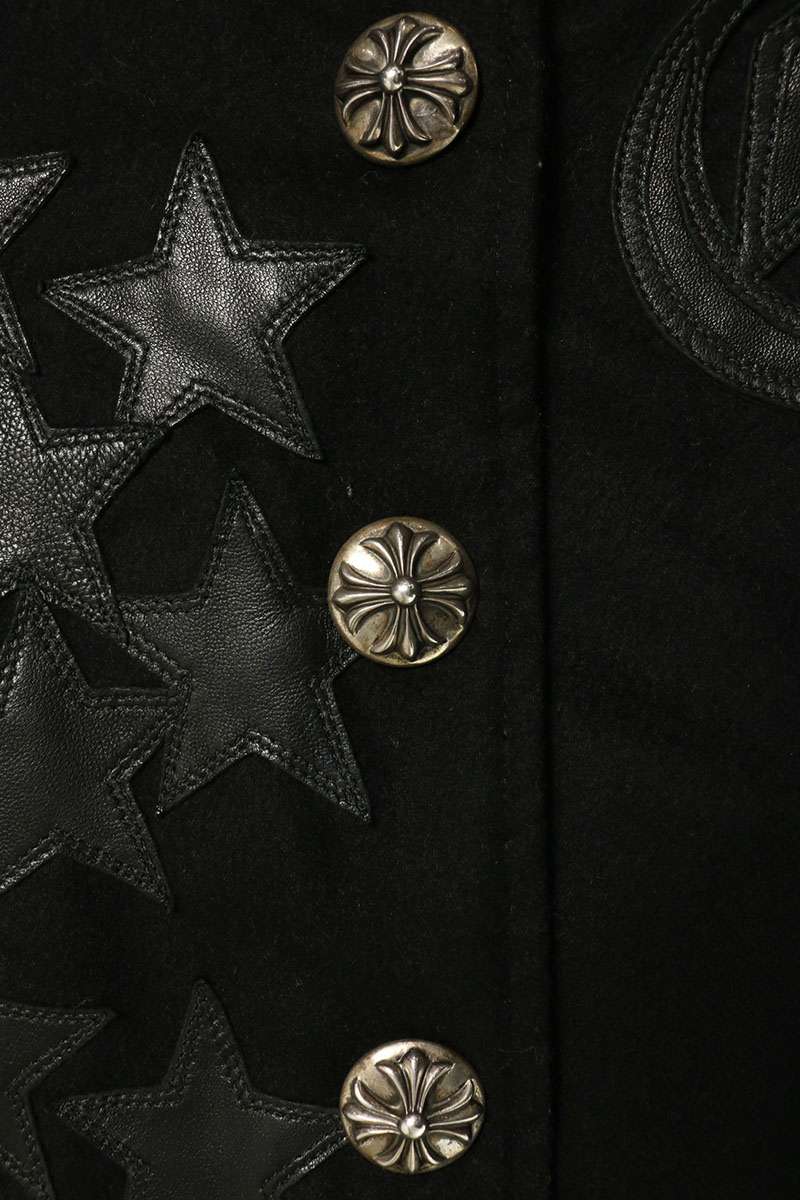 Chrome Hearts Star Leather Patch Jacket Multi Size S