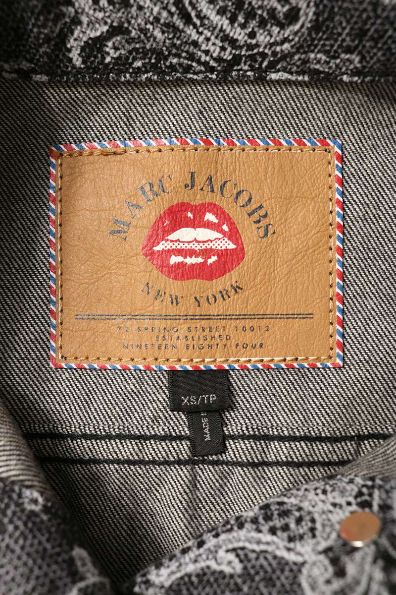 Marc Jacobs Bijou Stone Paisley Denim Jacket Size XS
