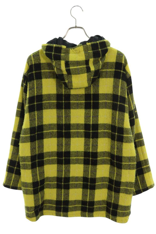Vintage TAOCOMMEdesGARCONS Checked Hooded Coat Yellow Size M