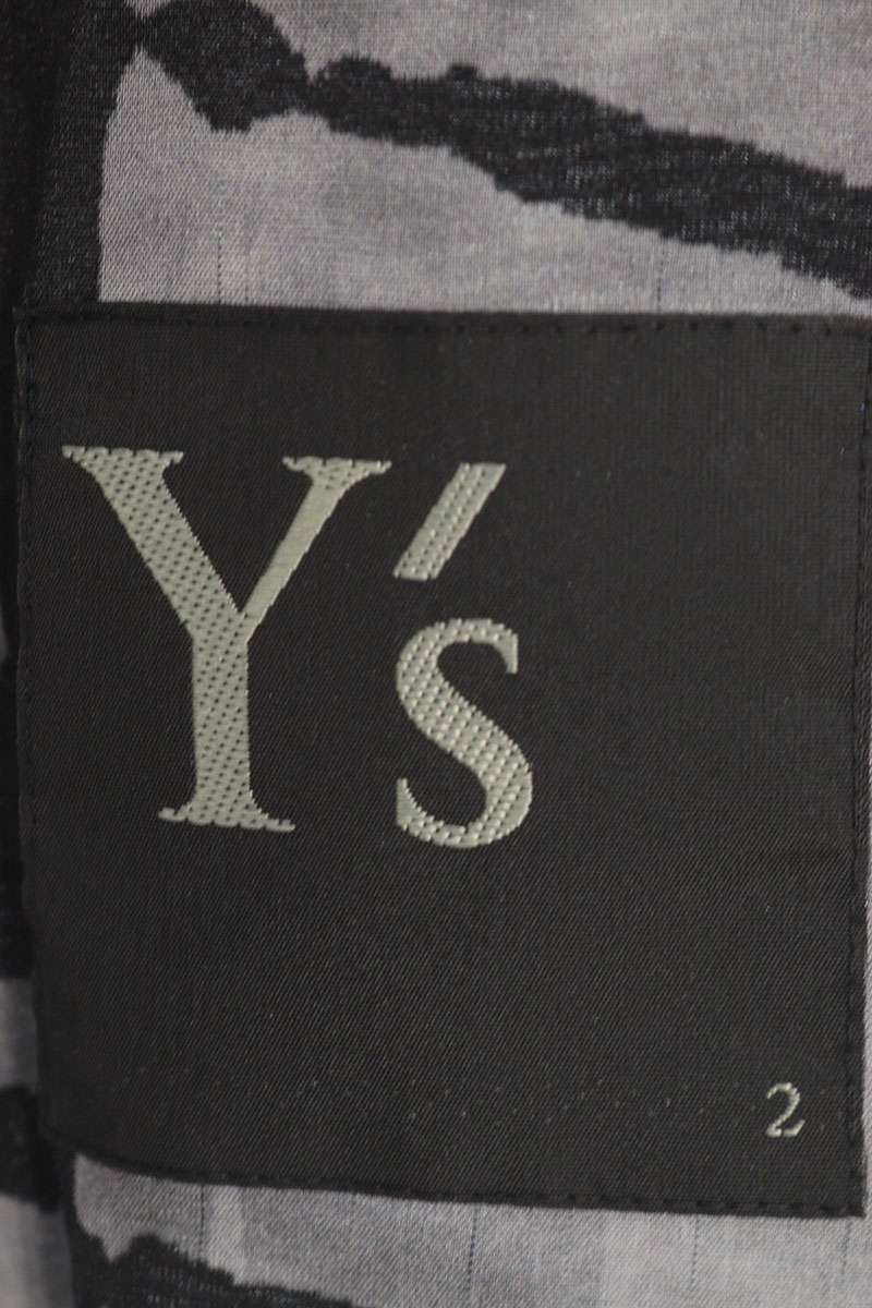 Yohji Yamamoto 25SS Flower Cable Print Collar Coat Size 2