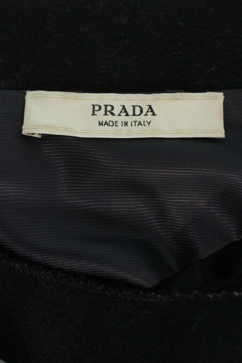 Prada Bijou Button Short Sleeve Coat Navy Size 38