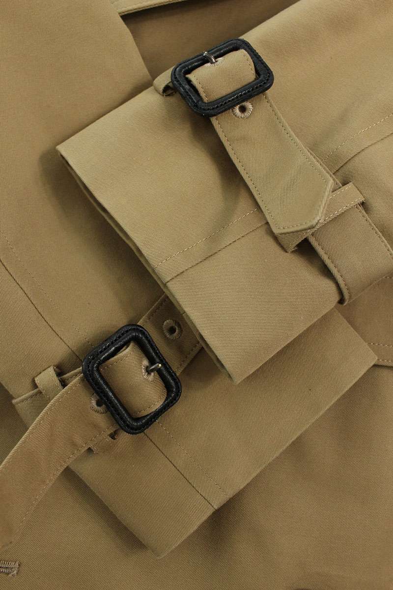 HYKE Brown Trench Coat Removable Liner Size 1