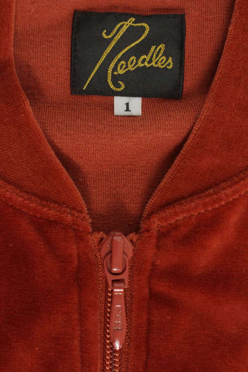 Needles Red Side-Stripe Velour Track Blouson Size 1