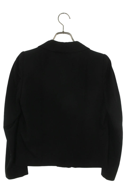 Dries Van Noten Black Gold Button Rayon Jacket Size 36