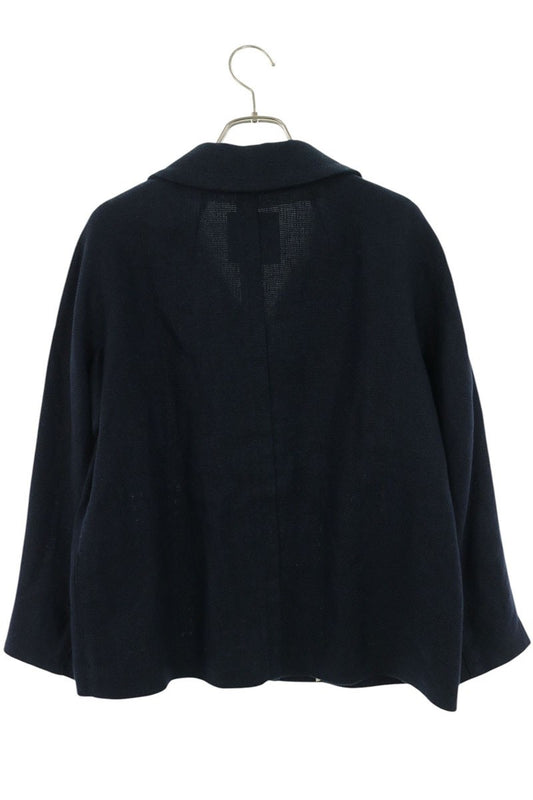 Vintage Cotton Linen Navy Jacket Size 38