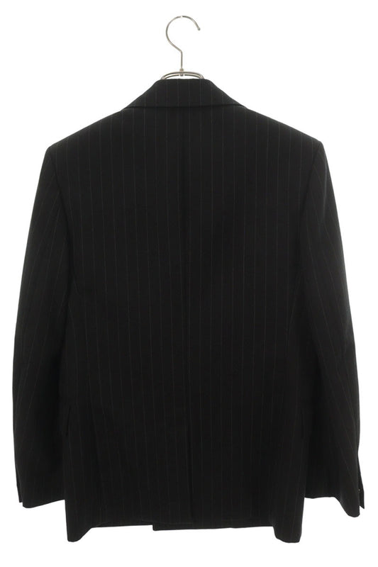 Bottega Veneta Black Pinstripe Wool Jacket Size 36