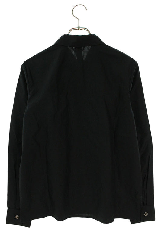 Chrome Hearts CH Cross Ball Long Sleeve Shirt Black/Silver Size S