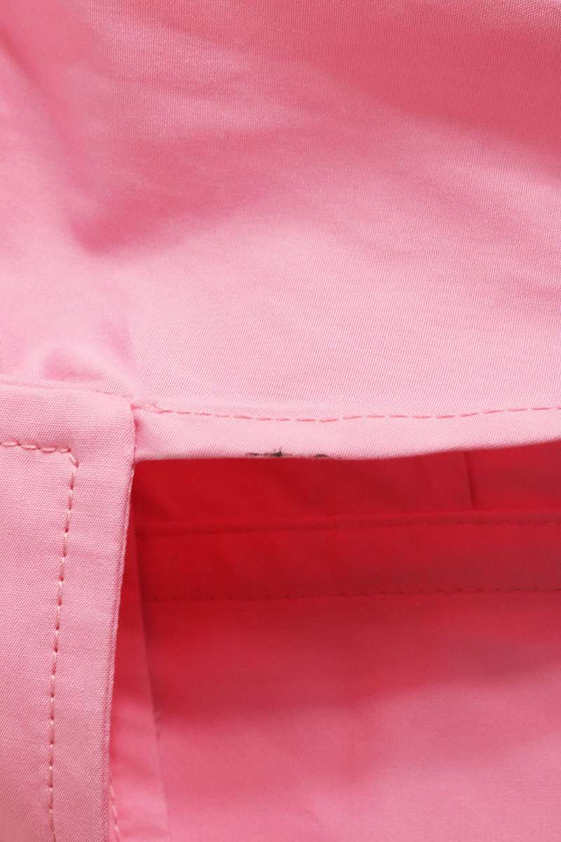 Balenciaga 22SS Pink Twist Swing Long Sleeve Shirt Size 34