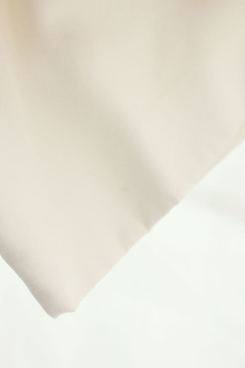 Chanel Coco Mark Button Big Collar Shirt White Size 36
