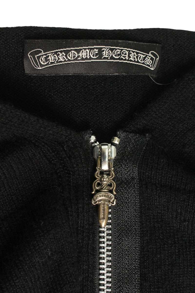 Chrome Hearts Dagger Zip Cashmere Knit Cardigan Size M