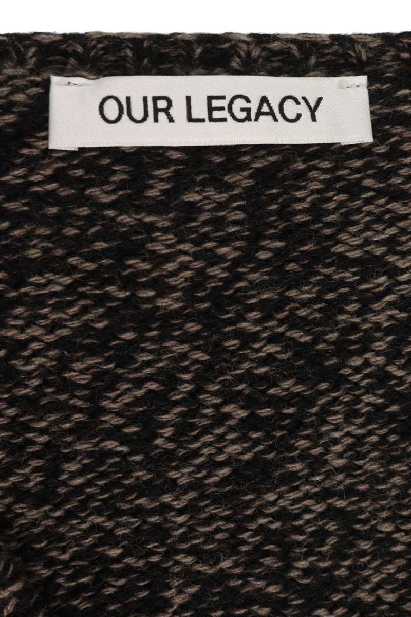 Our Legacy 25AW Mixed Wool Academy Cardigan Brown Size 34