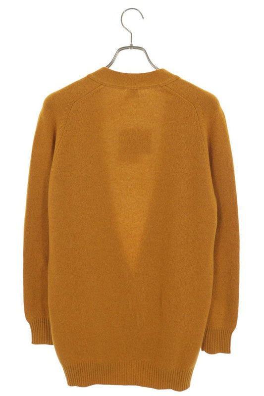 Hermes Yellow Cashmere Knit Cardigan Size 40
