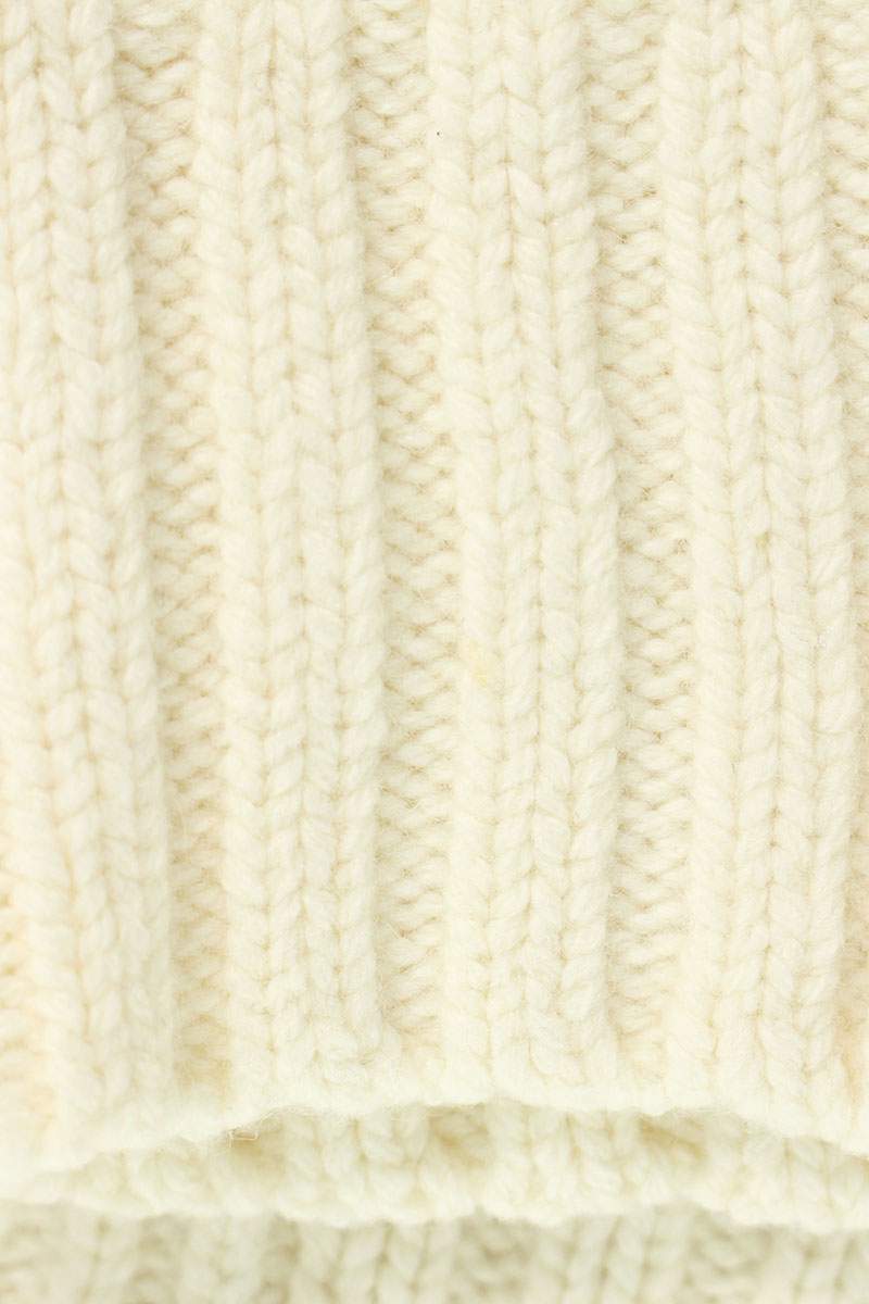 Sacai White Wool Mohair Blend Sweater Size 1