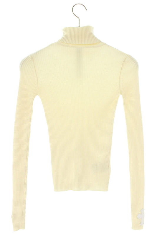 Chrome Hearts Cashmere Turtleneck Patch White Knit Size XS