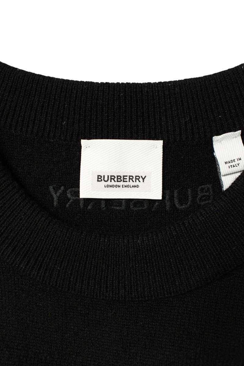 Burberry Black Sleeveless Slit Cashmere-Blend Sweater Size M