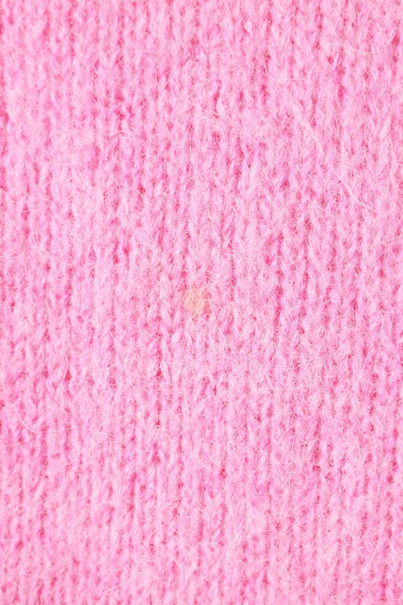 MONCLER Alpaca Wool Blend Sleeve Patch Knit Pink Size S