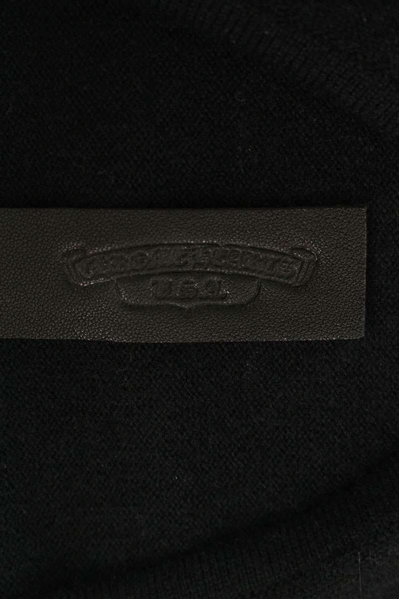 Chrome Hearts Rhinestone Cashmere Sweater Black Size L