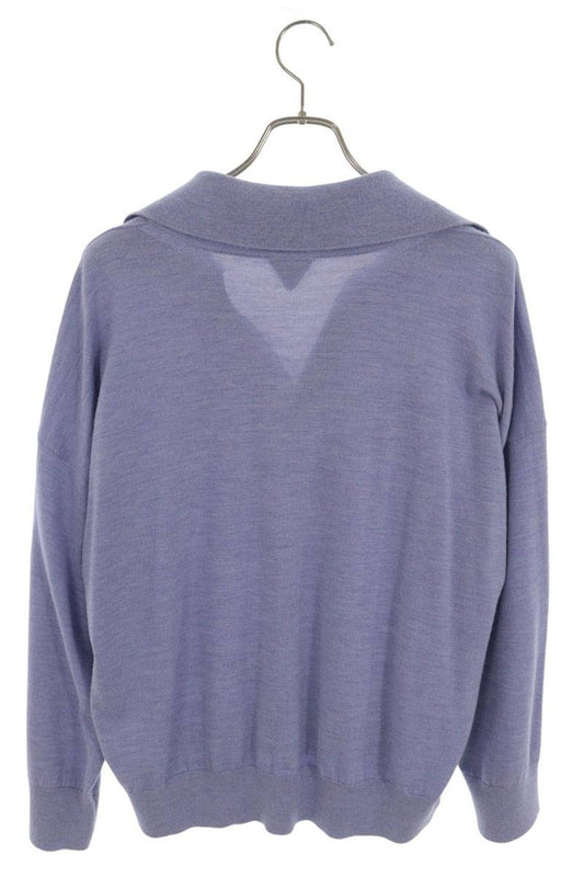Bottega Veneta Oversize BV Embroidered Polo Purple Size S
