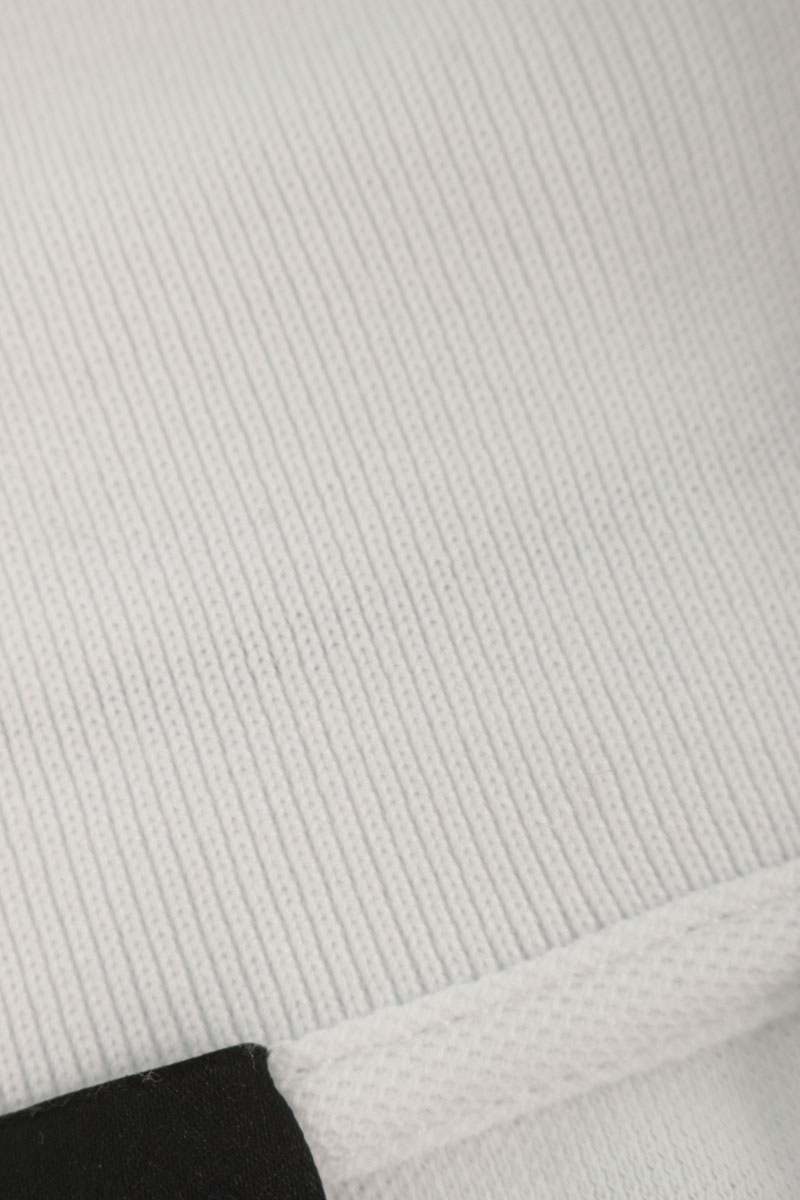 Moncler White Cotton Patch Short Sleeve Polo Shirt Size XL