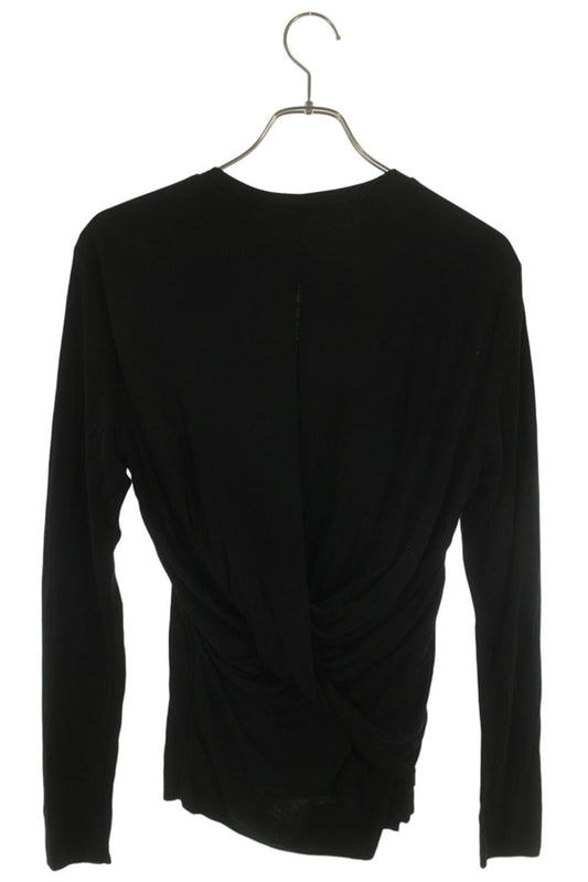 Helmut Lang Black Tencel Back Cutout Sleeve Shirt Size XS