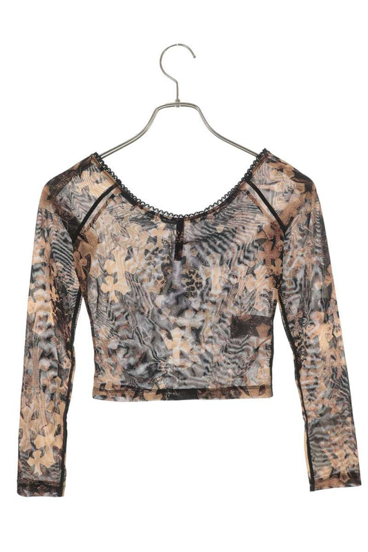 Chrome Hearts All-Over Cross Print Long x Black Size XS
