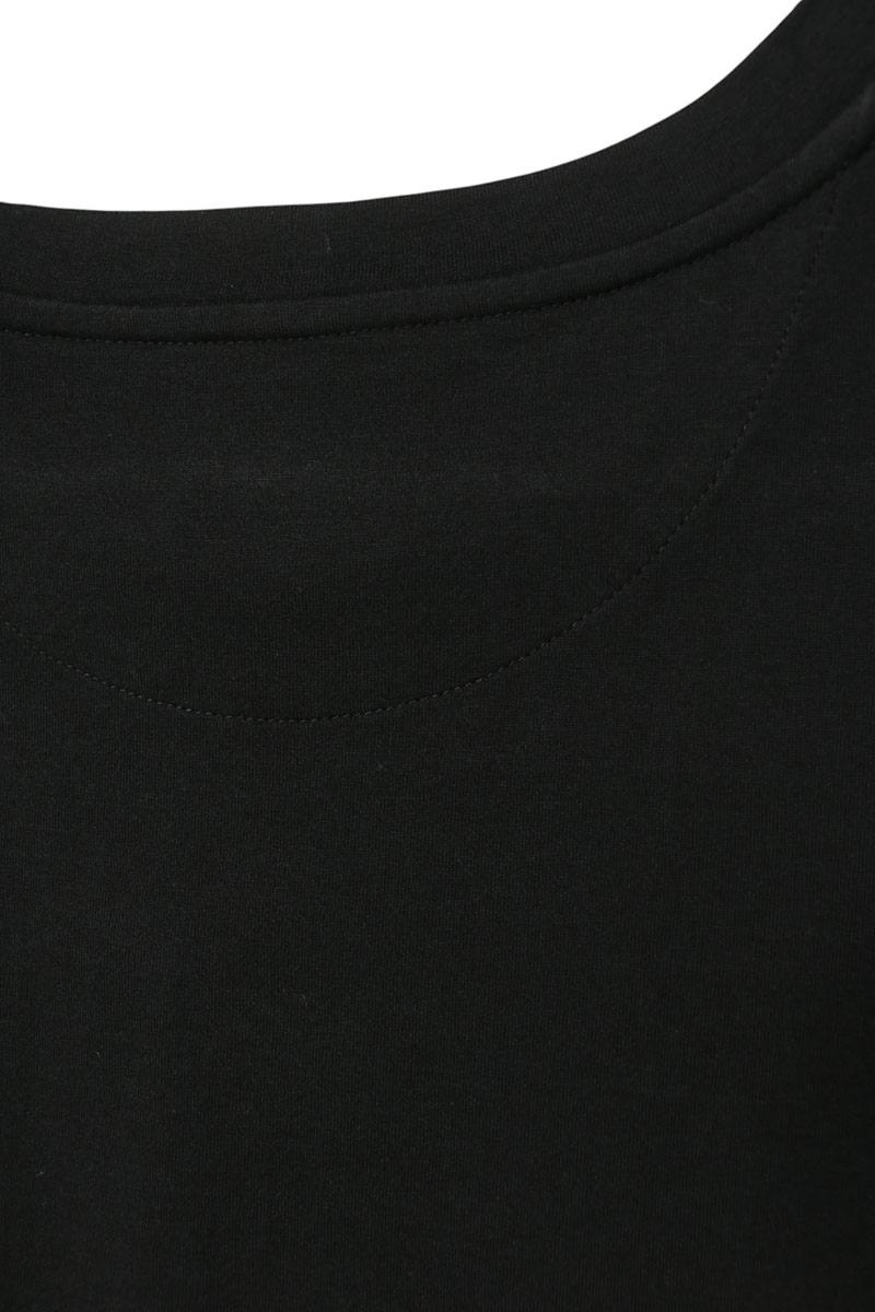 FENDI Line Design Cotton T-Shirt Black Size S