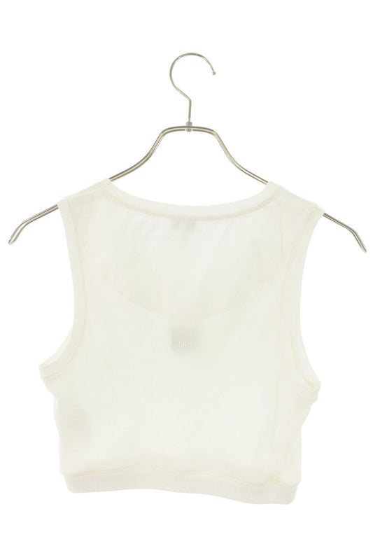 Loewe Anagram White Cropped Tank Top Size S