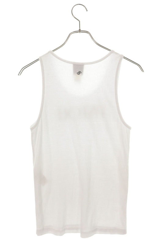 Patou Logo Print Organic Cotton Tank Top White Size L