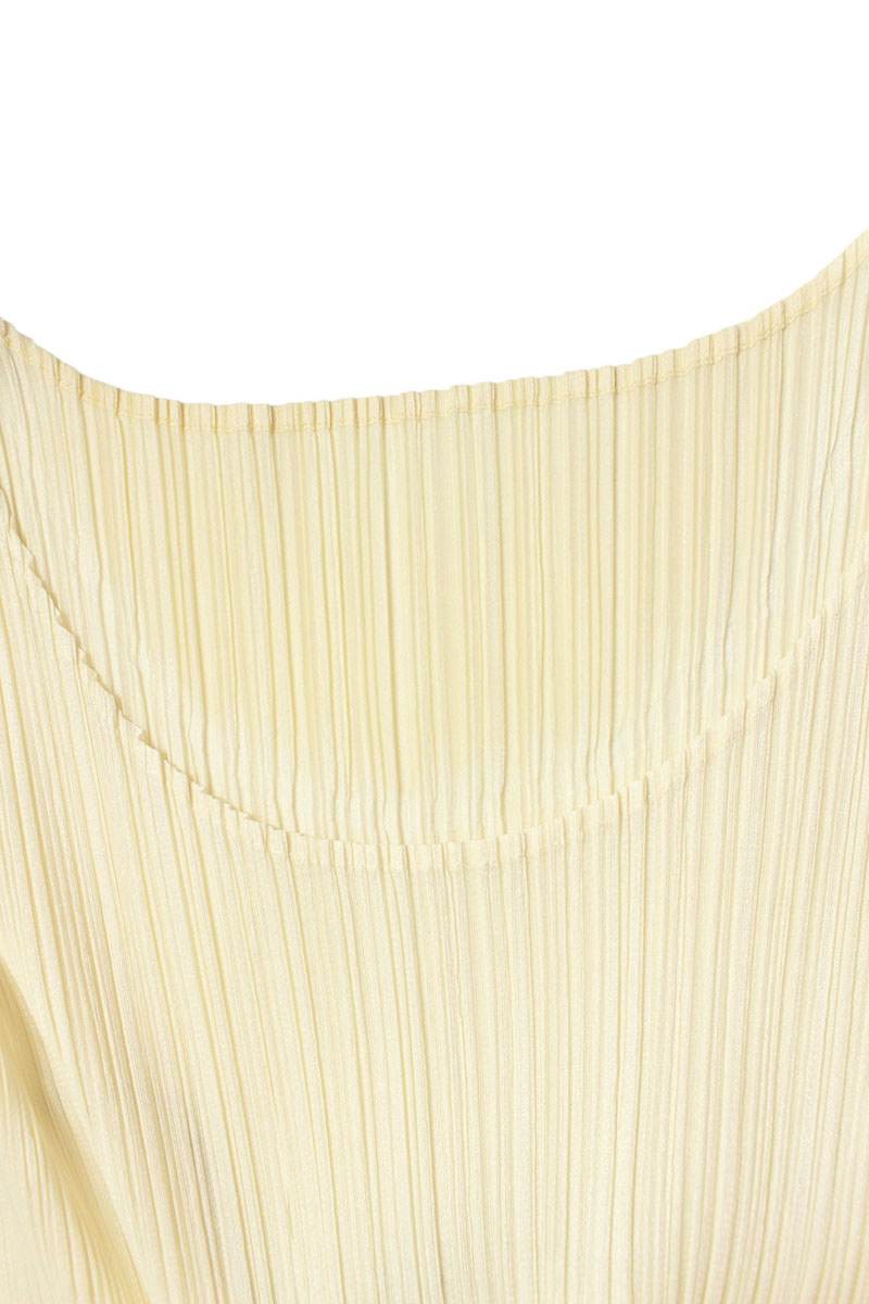 Vintage PLEATS PLEASE Off-White Pleated Dress Size 2
