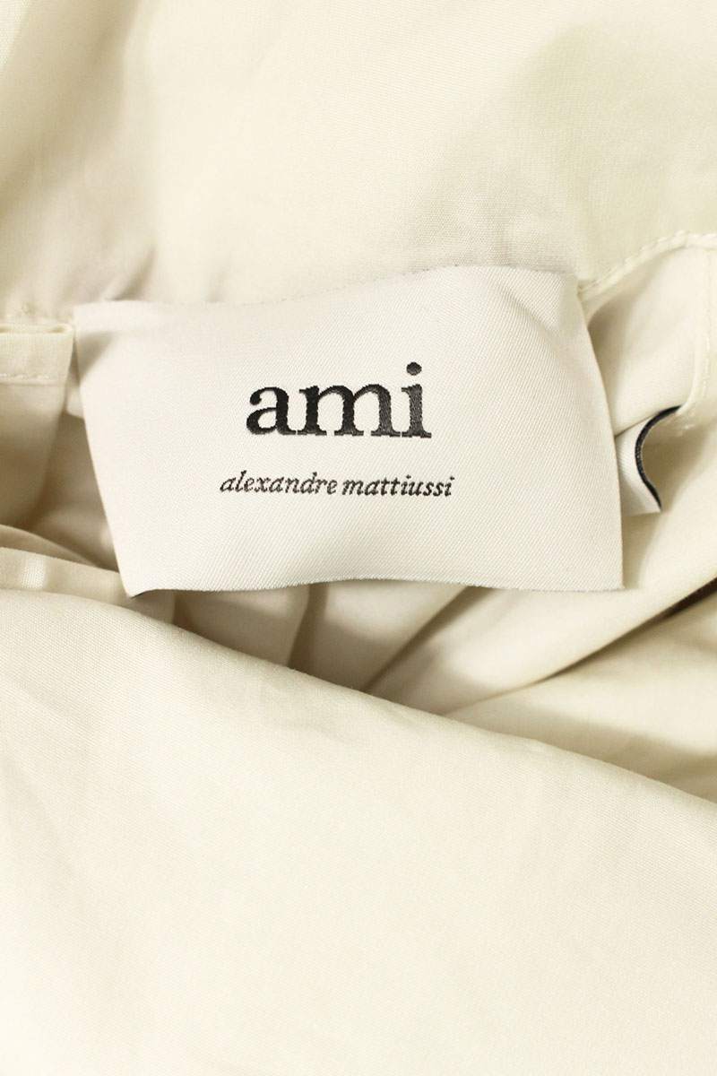 AMI White Cotton Bandana Blouse Size M