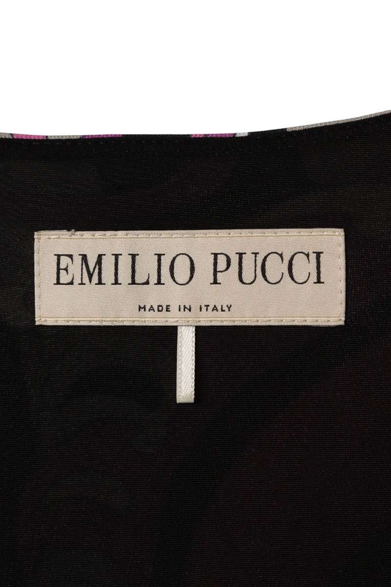 Emilio Pucci Multi-color Printed Rayon Dress Size 38