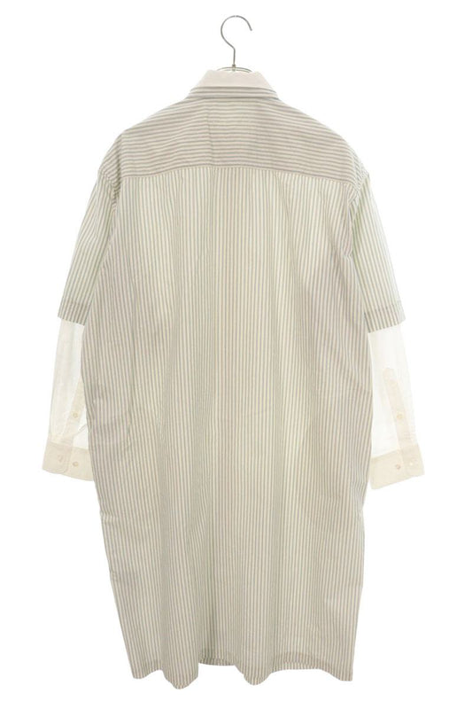 MM6 22SS Layered Cotton Shirt Dress Multi Size S