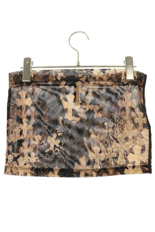 Chrome Hearts Brown Sheer Cross Tube Top Size XS