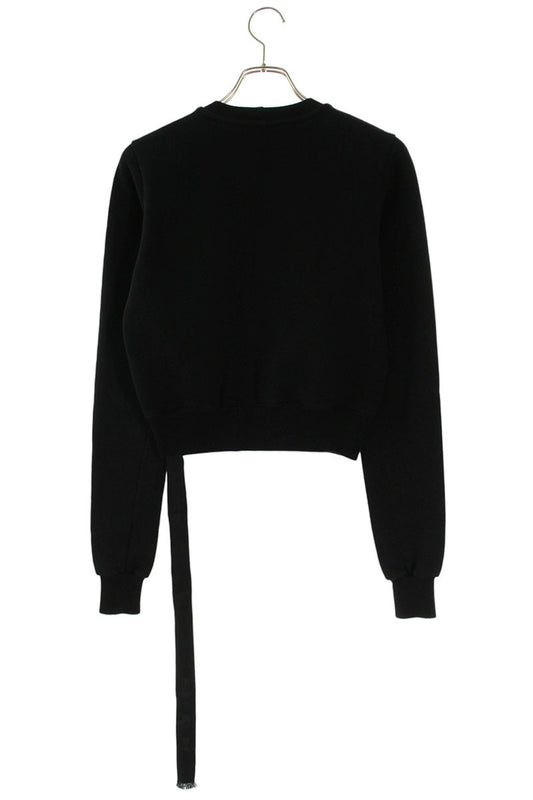 Rick Owens DRKSHDW Cropped Cotton Sweatshirt Black Size XS