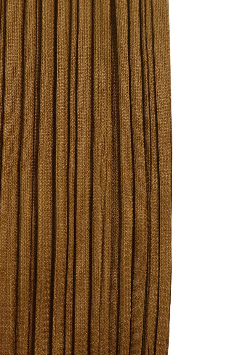 Vintage Pleated Brown Polyester Pants Size 2