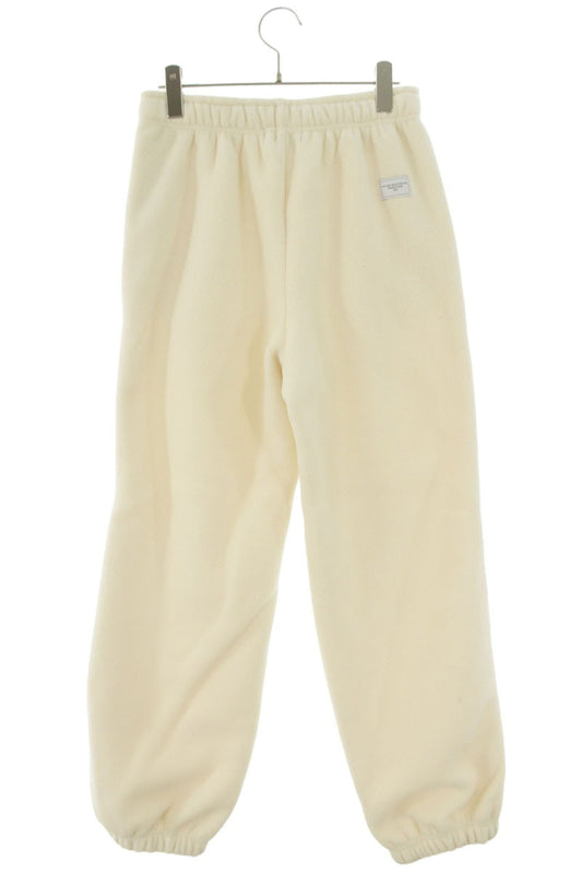 Japanese Brand Logo Design Fleece Pants White Size FREE