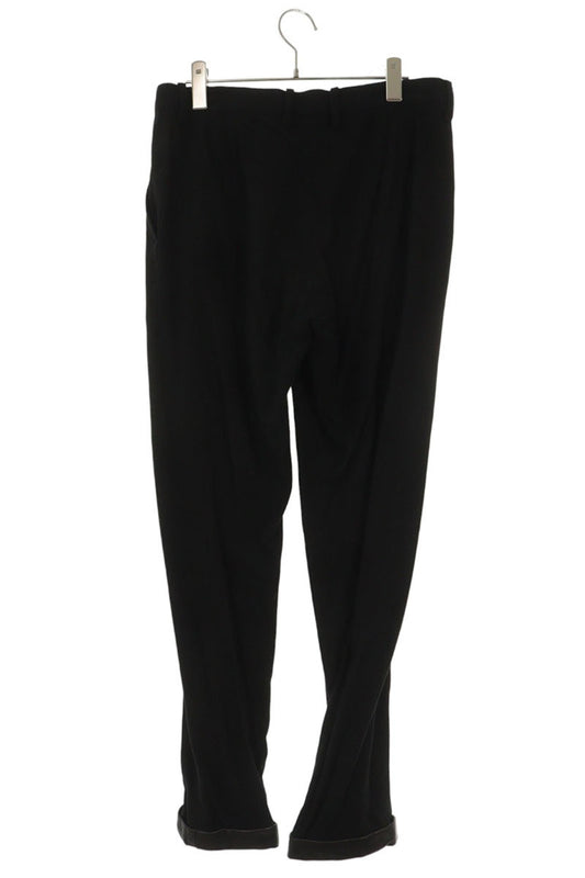 Yohji Yamamoto Wool Leather Hem Pants Black Size 3