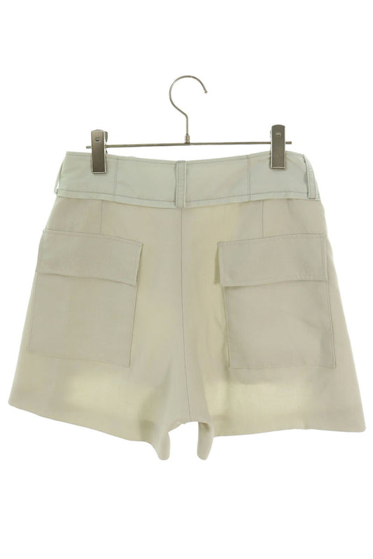 Sacai 23AW Wool Blend Shorts Beige Size 1