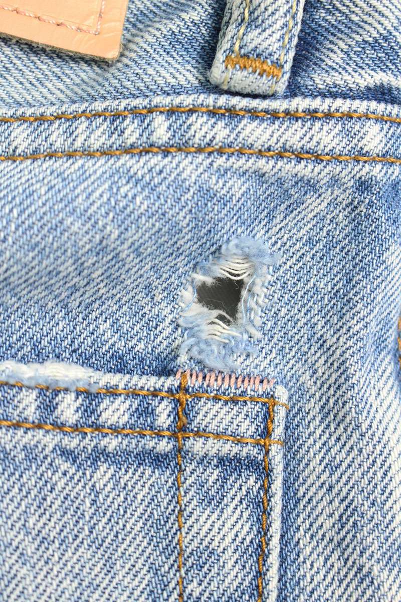 Acne Studios Toj Light Blue Trash Straight Jeans Size 27