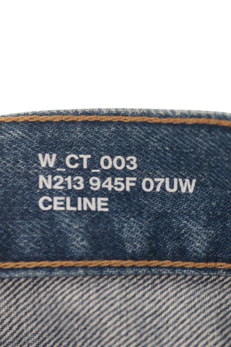 Celine Button-Fly Straight Denim Jeans Blue Size 29