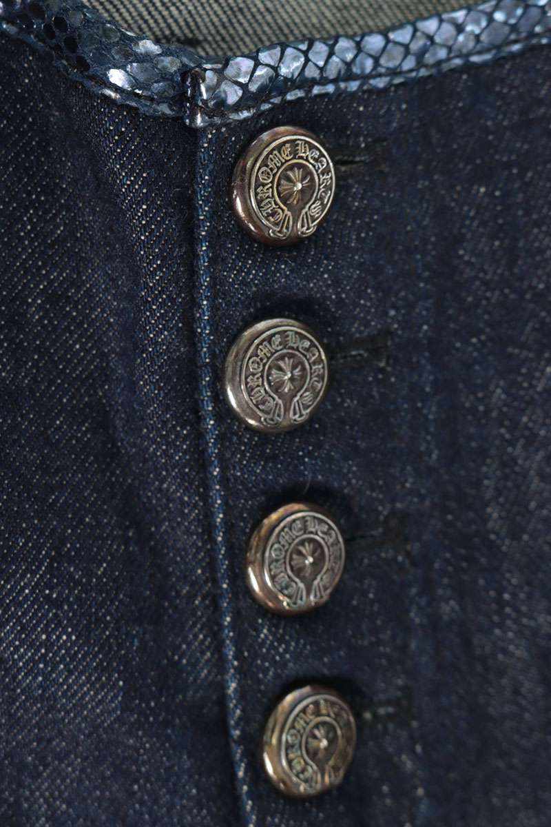 Chrome Hearts Old Flare Knee Button-Fly Jeans Size 29