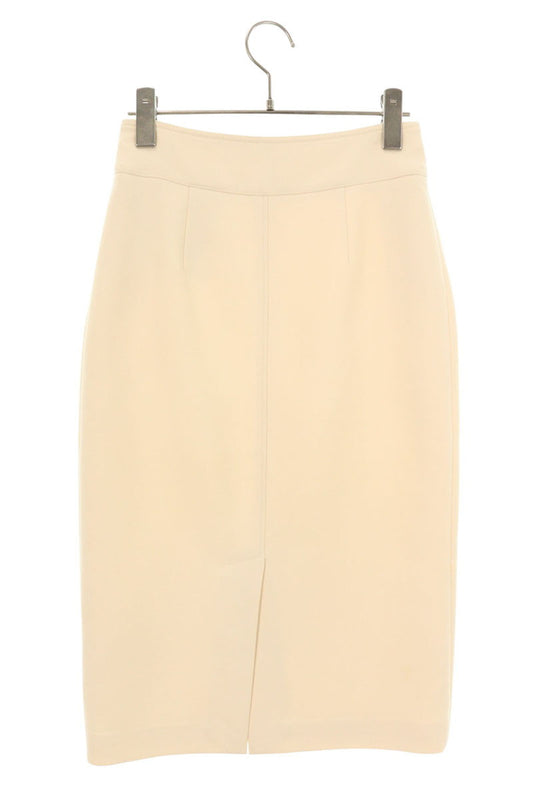 Hermes Chaine d'Ancre Zip Pencil Skirt Off-White Size 34