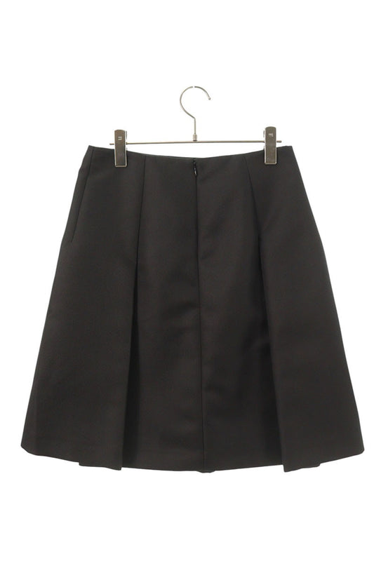 JILSANDER Pleated Polyester Wide Skirt Gray Size 38