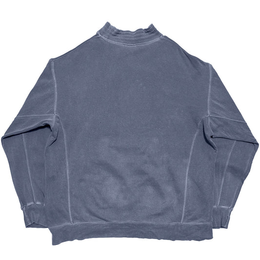 ADIDAS 1980s Washed Cotton Sweatshirt Light Blue Size L